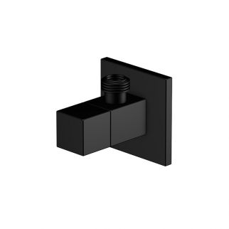 Steinberg Серия 120 Matt Black Угловой вентиль 1/2“ с подсоединением для гибкого шланга 3/8“, хром 120 1640 S