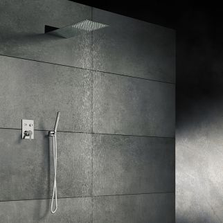 Steinberg Серия 390 Верхний душ Wall Rain 200*200 мм из стены 430 мм, полир. нерж. сталь 390 1620