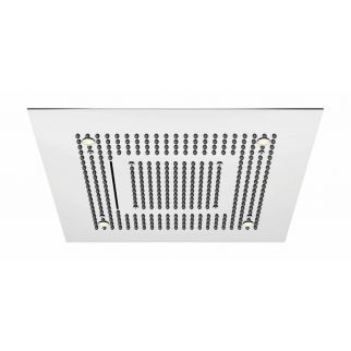 Steinberg Дождеваяа панель с LED подсветкой "Relax Rain", 600 x 600мм, 3 типа струи, потолочный монтаж, с системой “изи-клин”, хромированная нерж. сталь. 390 6620