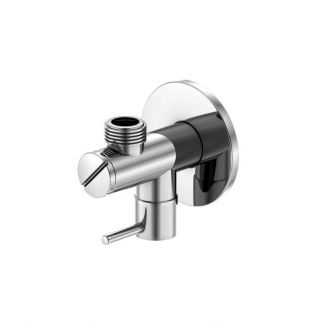 Steinberg Серия 100 Угловой вентиль 1/2“ с подсоединением для гибкого шланга 3/8“, хром 100 1640